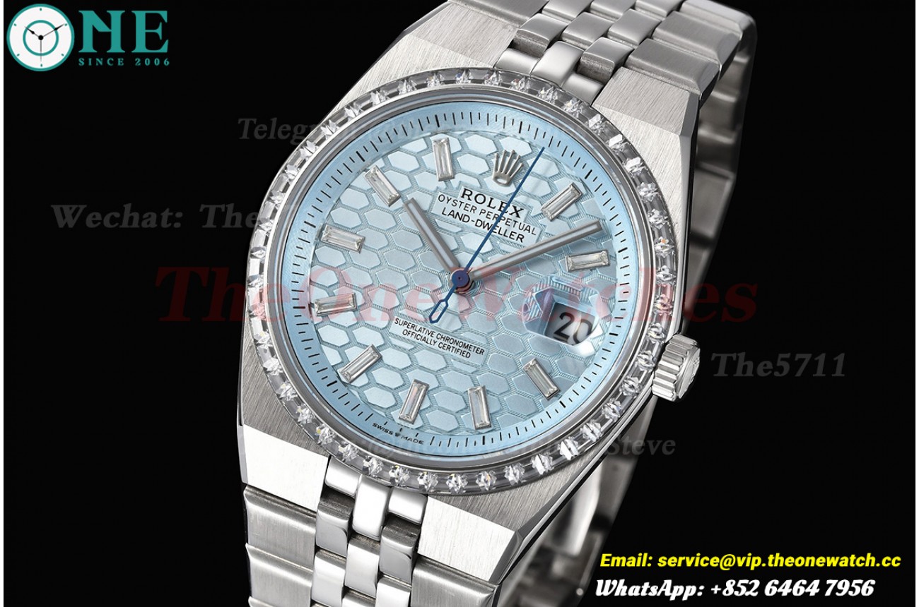 Land Dweller 40mm RG/RG Dia Ice Blue Dial GDF MY8215