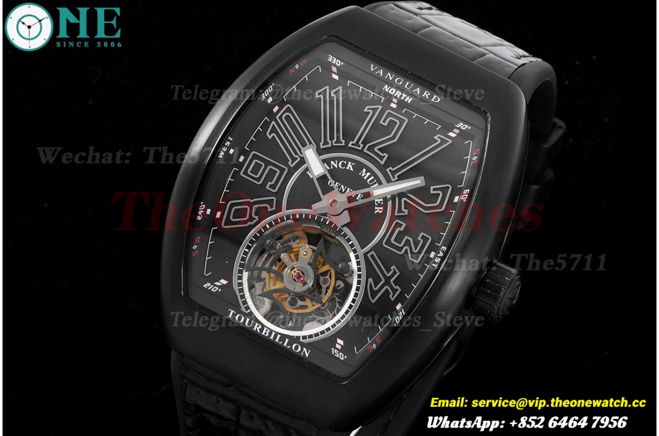 Vanguard Tourb PVD/LE on Black RMSF Tourbillon
