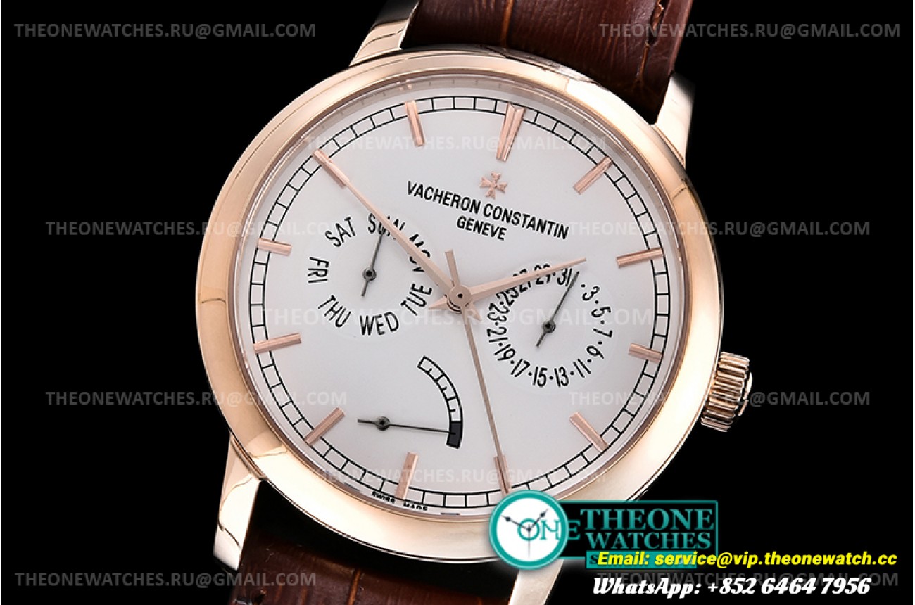 Vacheron Constantin - Traditionnelle Day-Date & Pow Resv RG/LE Wht AIF A2475