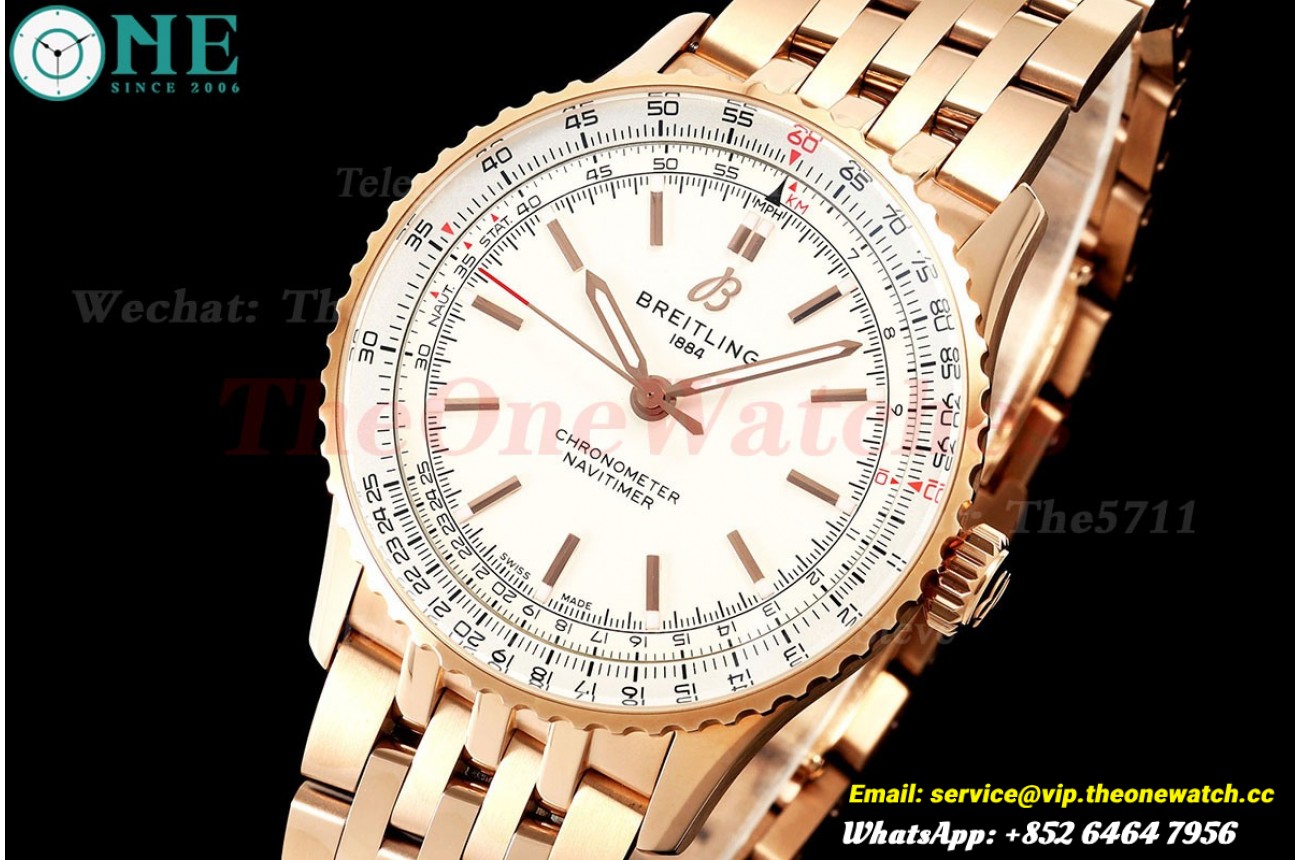 Navitimer 1 2024 41mm Date RG/RG Cream Dial TF A2824