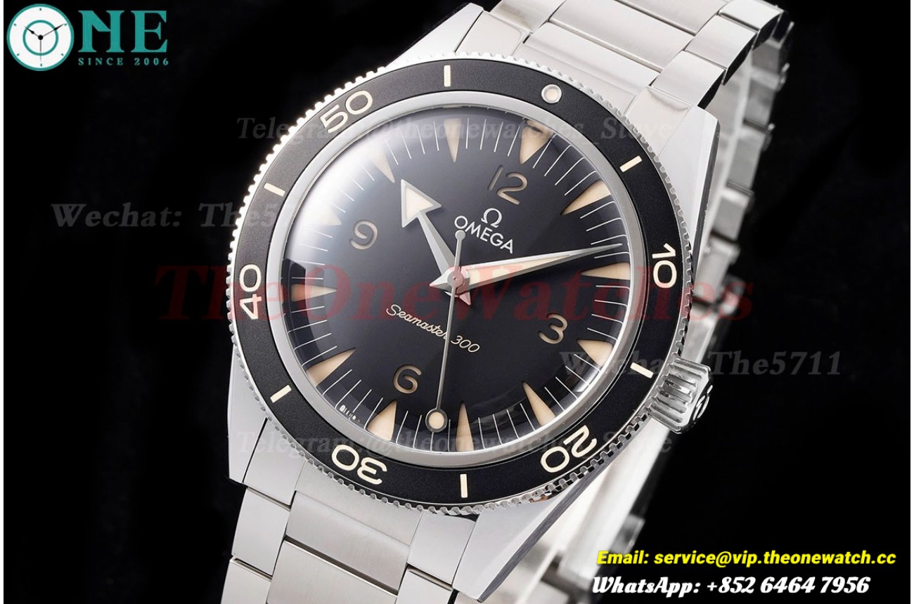 Seamaster 300m 41mm No Date SS/SS Black Dial VSF A8912