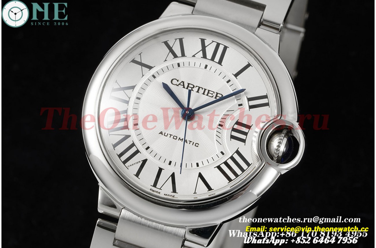 Cartier – Balon Bleu De Cartier SS/SS White/Stk 36mm 3KF A076