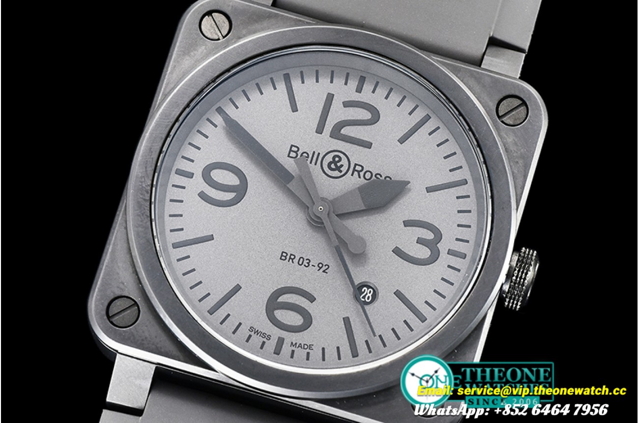 Bell & Ross - Bell Ross BR03-92 CER/RU Grey Miyota 9015