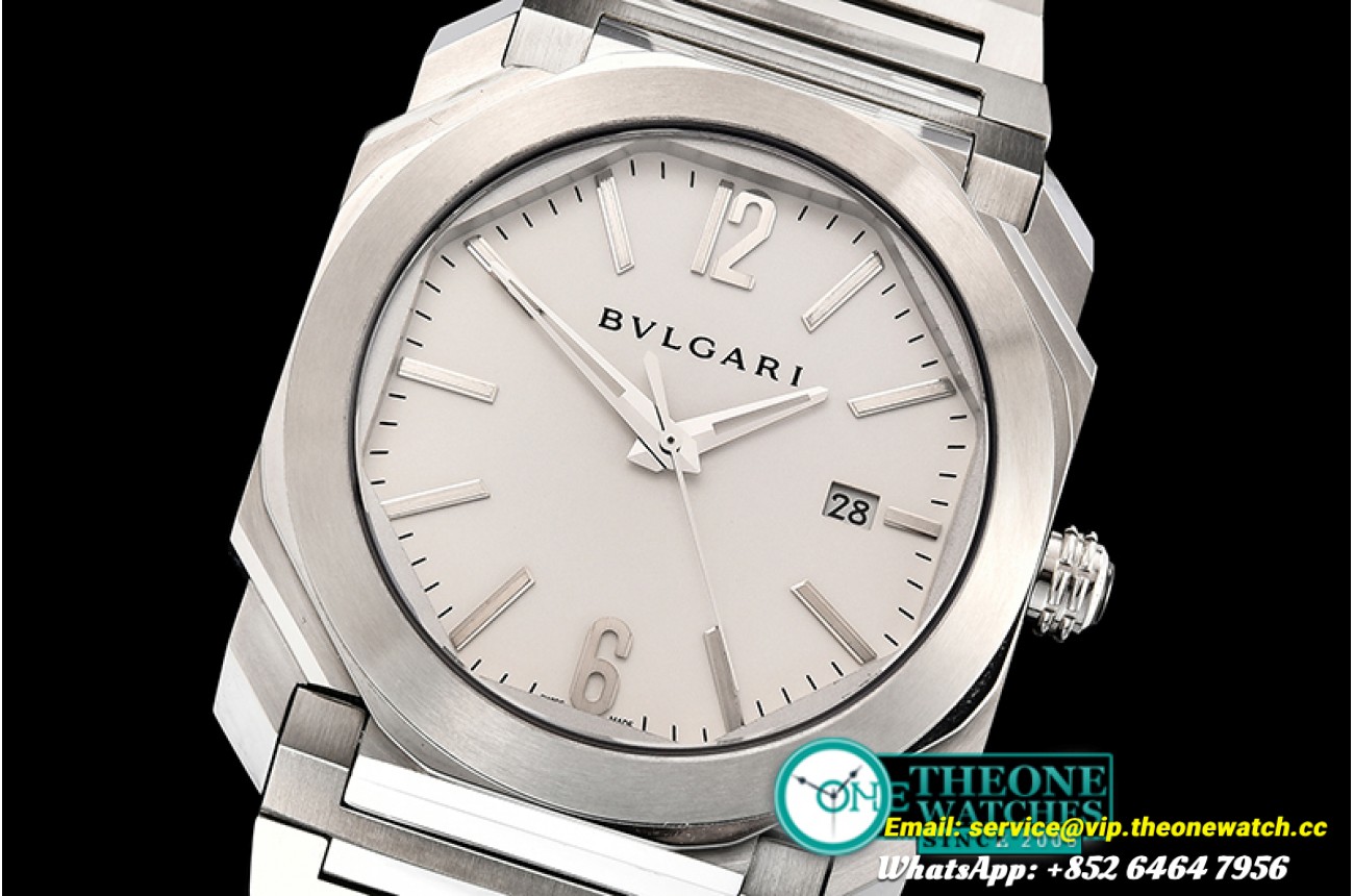 Bvlgari - Octo 38mm Automatic SS/SS White BVF Miyota 9015