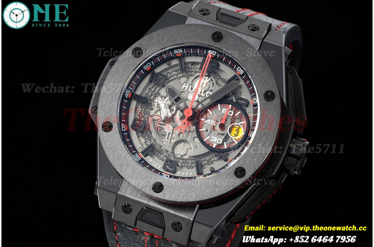 Big Bang Ferrari 45mm Ceramic/TI Grey/LE V6 HUB1288