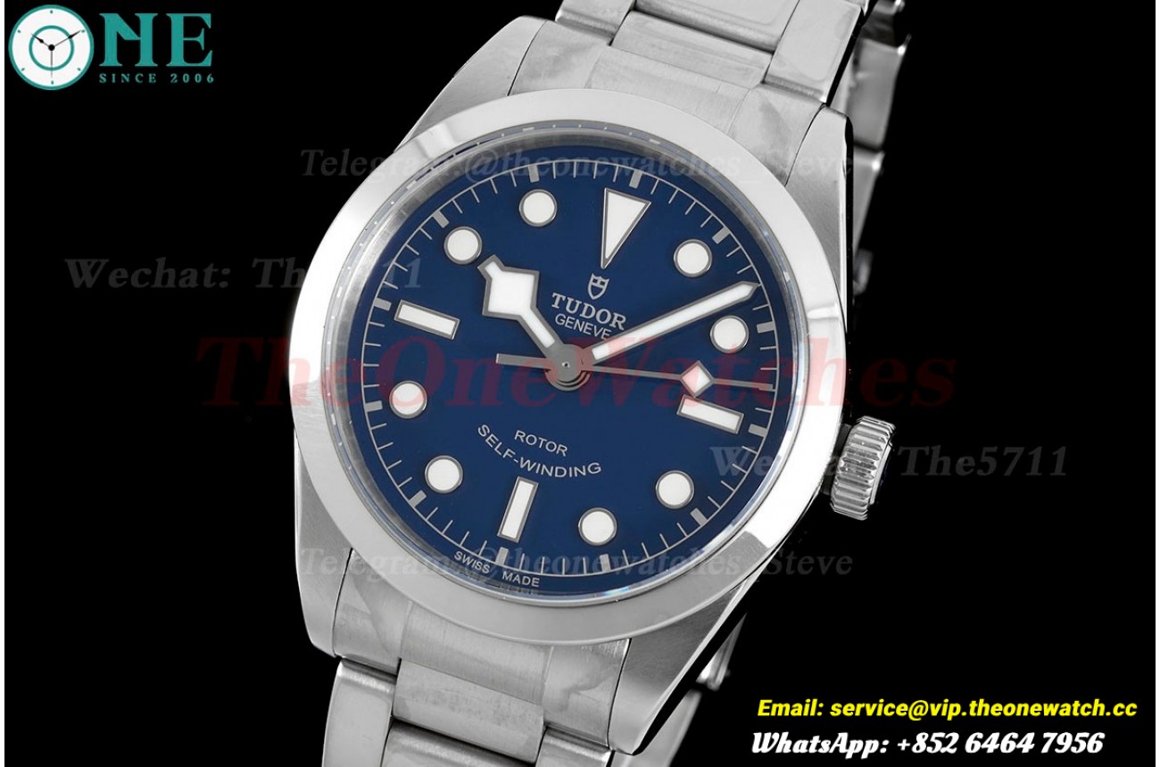 Heritage Black Bay 36mm SS/SS Blue/Dot KRF V4 A2824