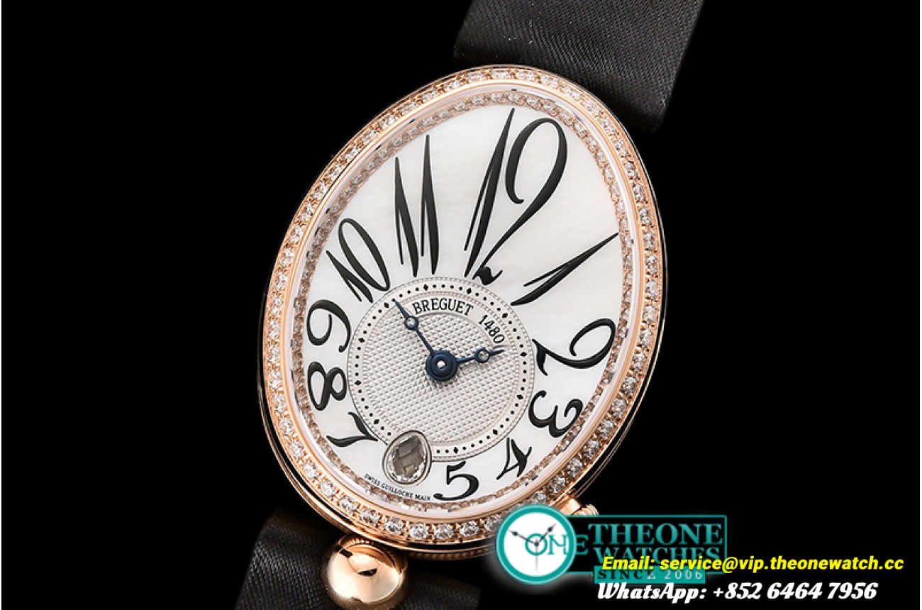 Breguet - Queen of Na0ples Ladies Dm RG/LE Wht MOP ZF Jap 6T51