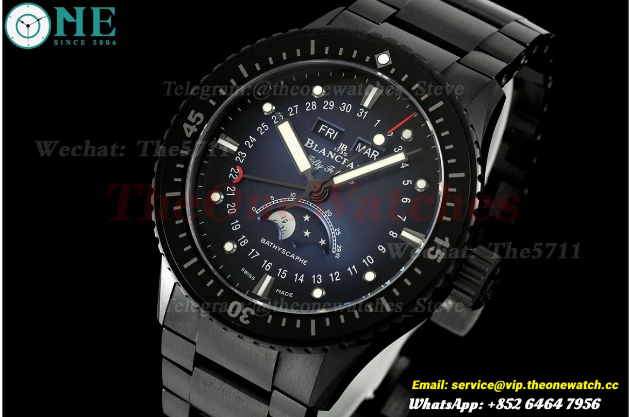 Fifty Fathoms 5054 43.6mm Cer/Cer Blue Dial DDDF A6654