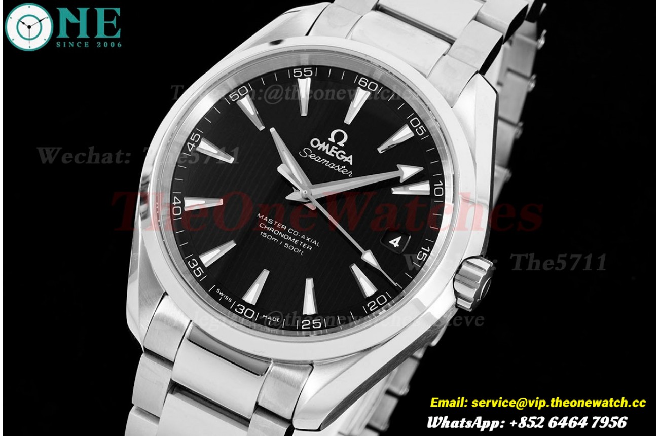 Aqua Terra 150m 41mm SS/SS Black Dial VSF A8500