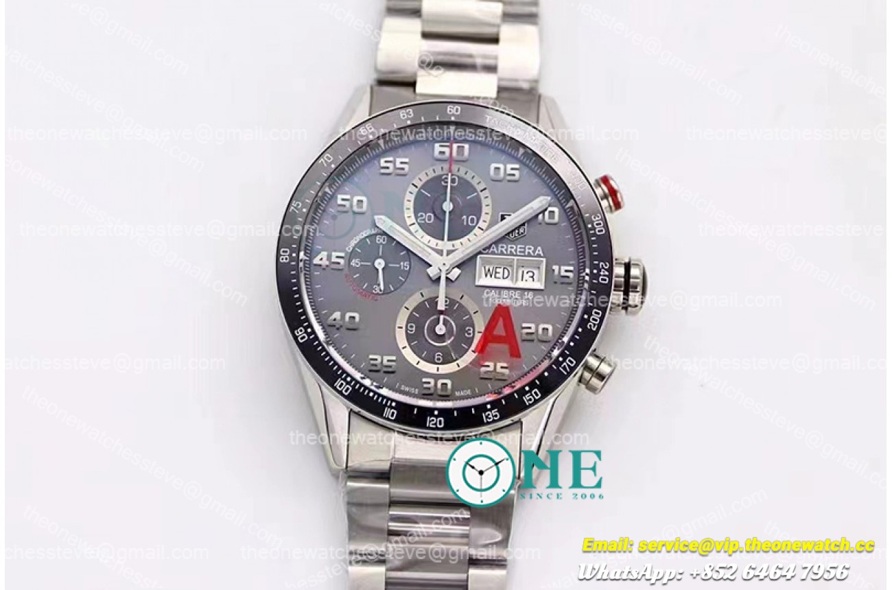 Tag Heuer - Carrera 43mm Limited SS/SS V6F Grey Calibre 16