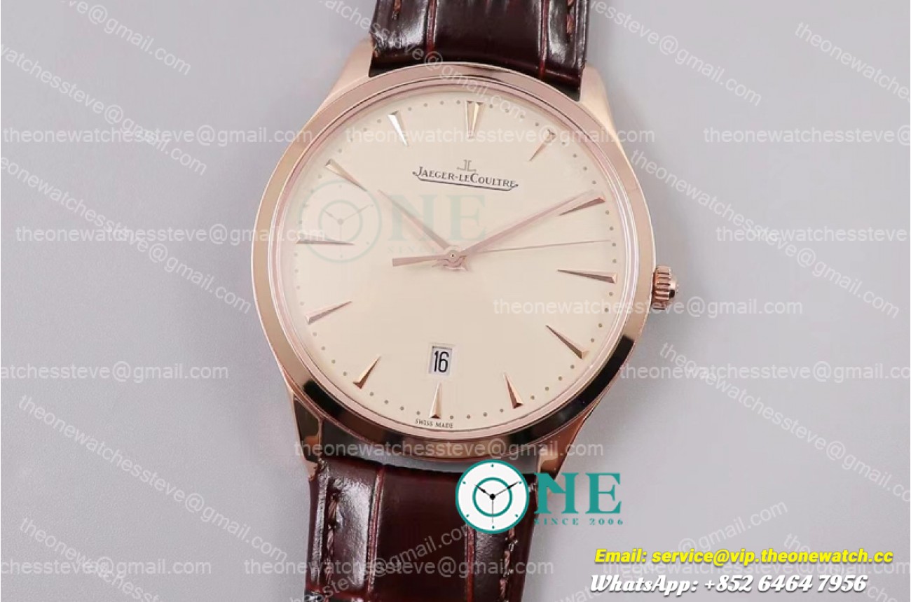 Jaeger Lecoultre - Master Ultra Thin Date RG/LE Rose TWF 1:1 MY9015 Mod