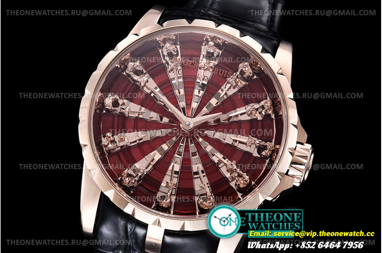Roger Dubuis - Excaliber Knights Table RG/LE Red Jewel ZZF MY9015