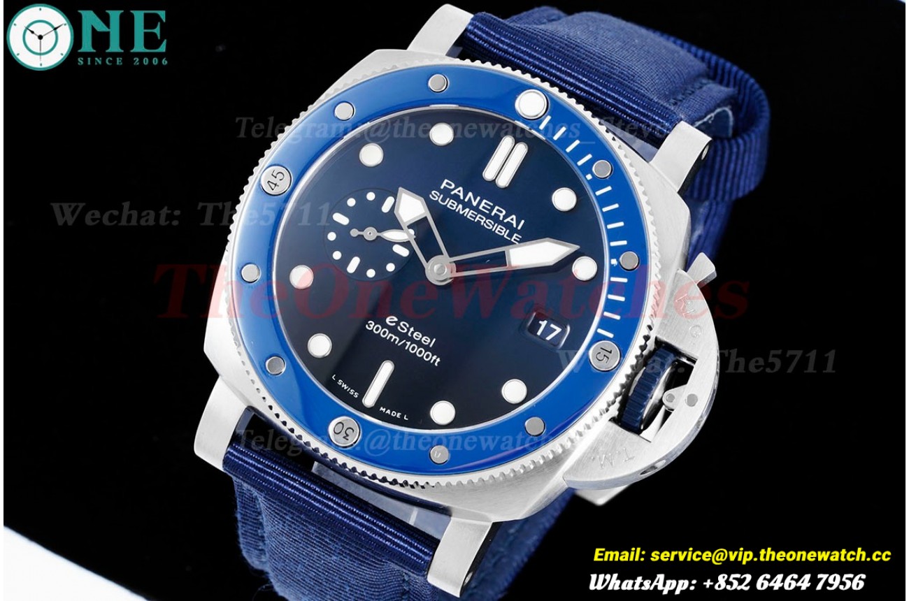 Submersible PAM1289 44mm SS/NY Blue Dial VSF P900