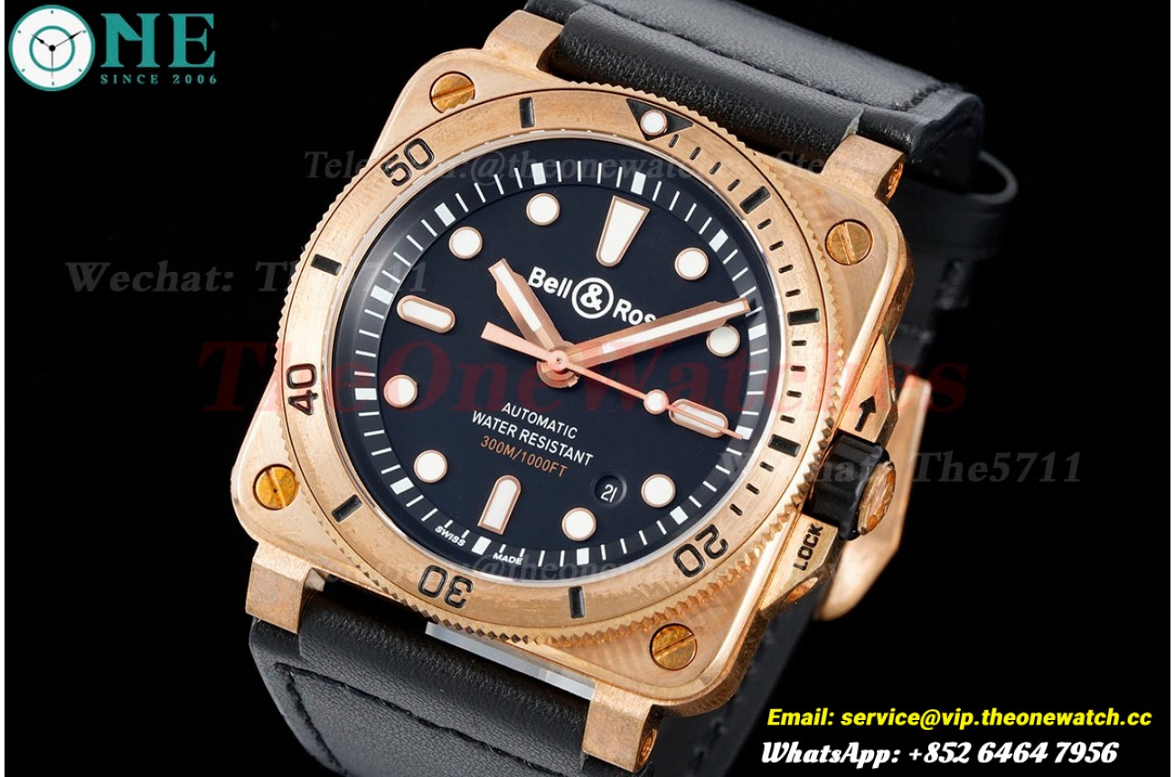 Instruments BR03 Diver 42mm Bronze/LE Black Dial WMF A2824