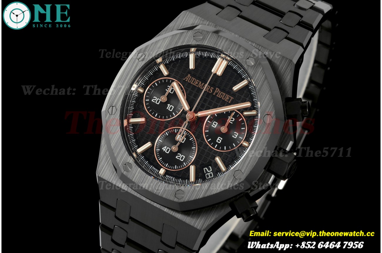Royal Oak Chrono 26240CE 41mm Ceramic/Cer Black Dial DDF DD4401 (SW Dial)