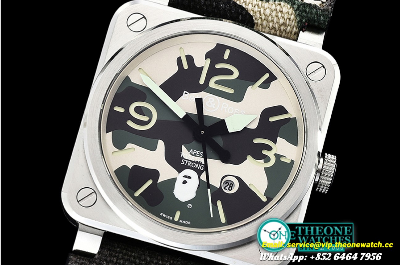 Bell & Ross - BR03-92 42mm XXV Bathing Ape SS/NY Camo MY9015