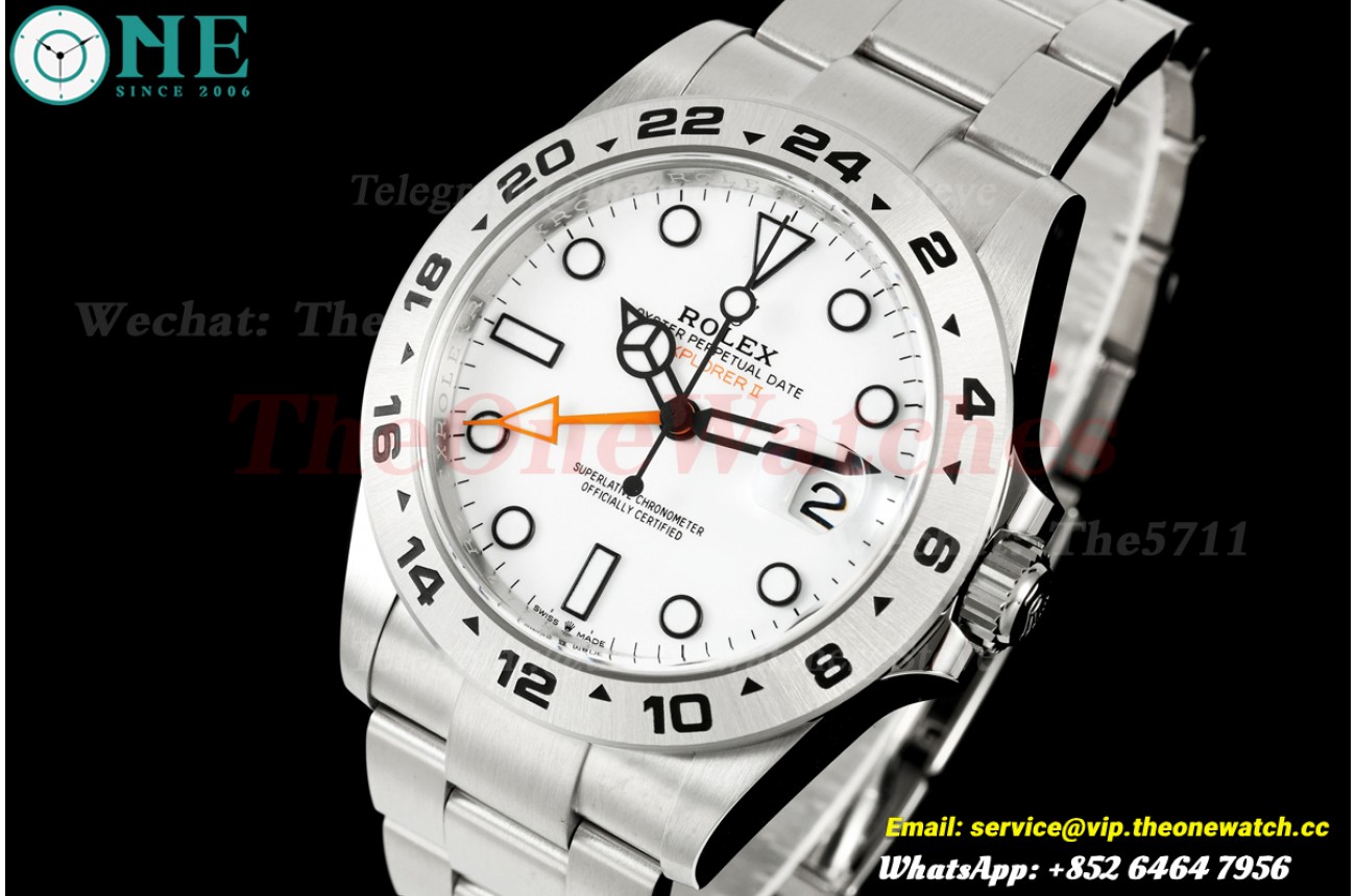 Explorer II 226570 42mm SS/SS White Dial Clean Plus JH3285(Free Sprung)(Weighted Approx.163g)