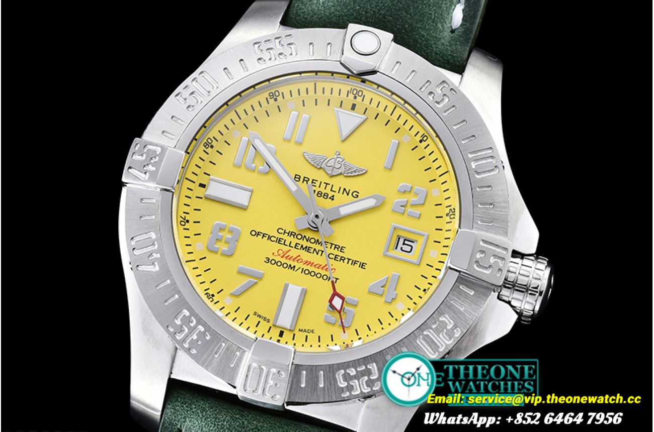 Breitling - Avenger SeaWolf 45mm SS/RU Yllw/Num A2836