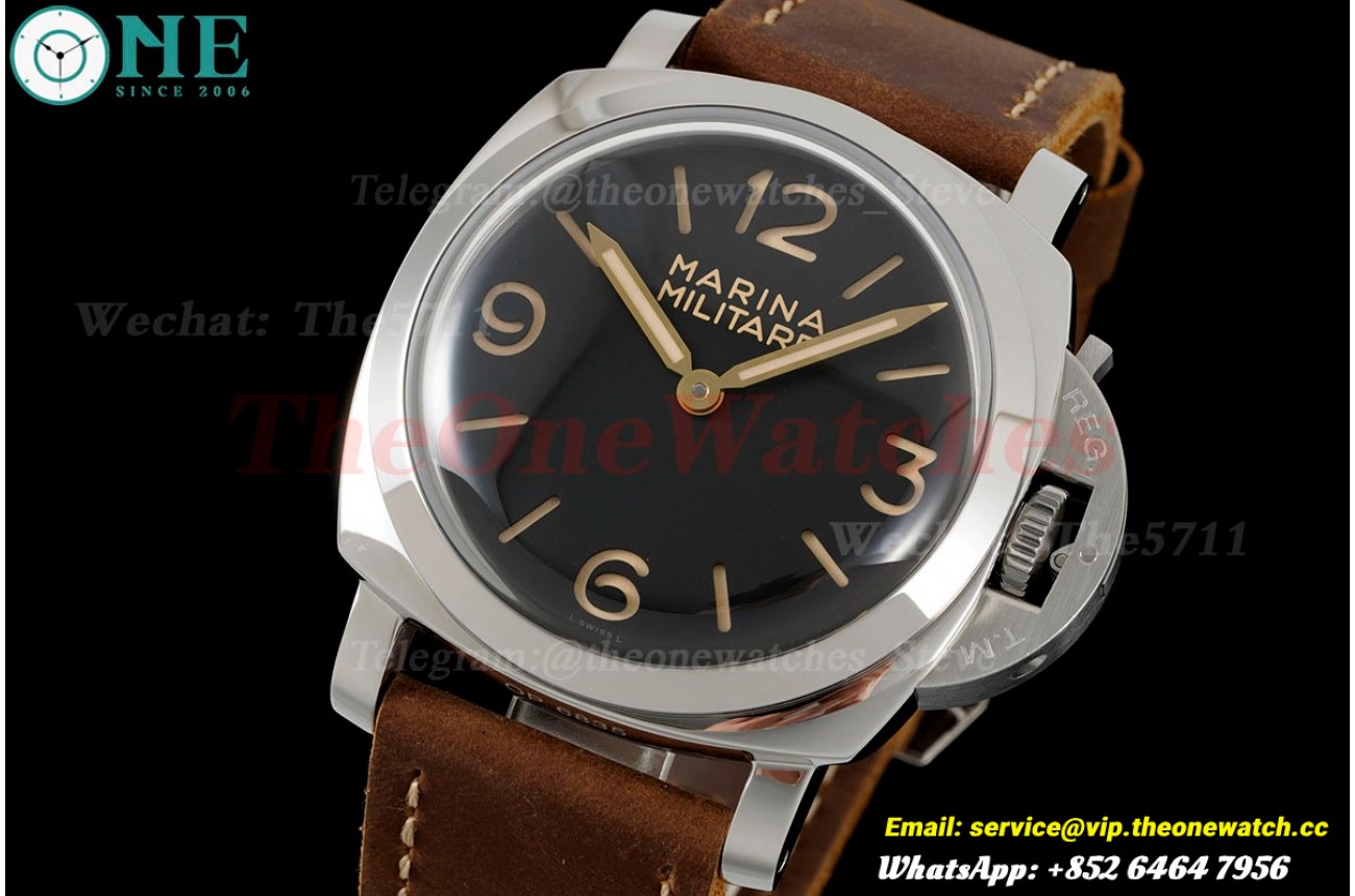 PAM673 Luminor 47mm Black Dial SS/LE HWF A3000