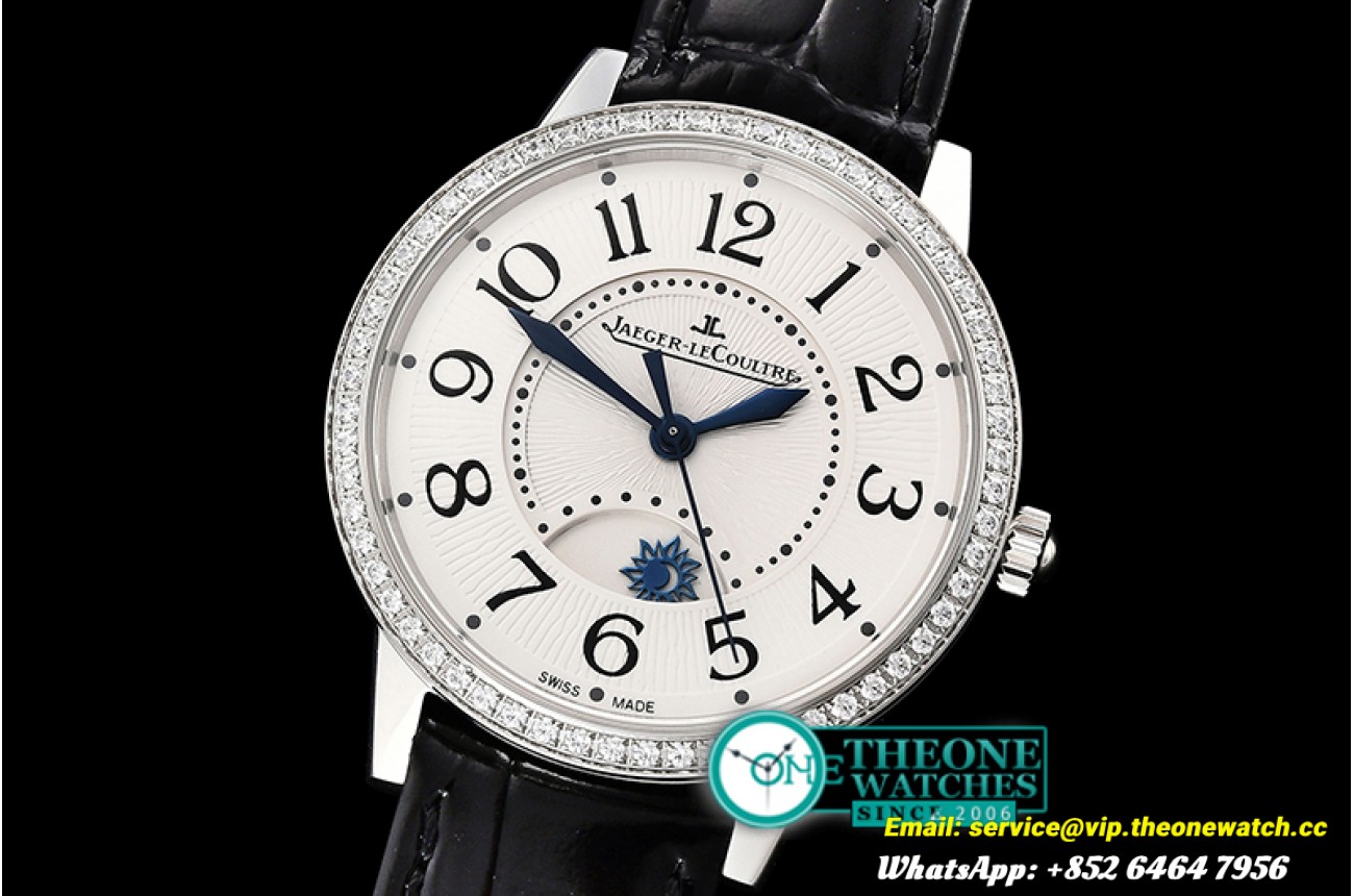 Jaeger LeCoultre - Master Ultra Thin Moon Ladies SS/LE White ZF MY9015 Mod