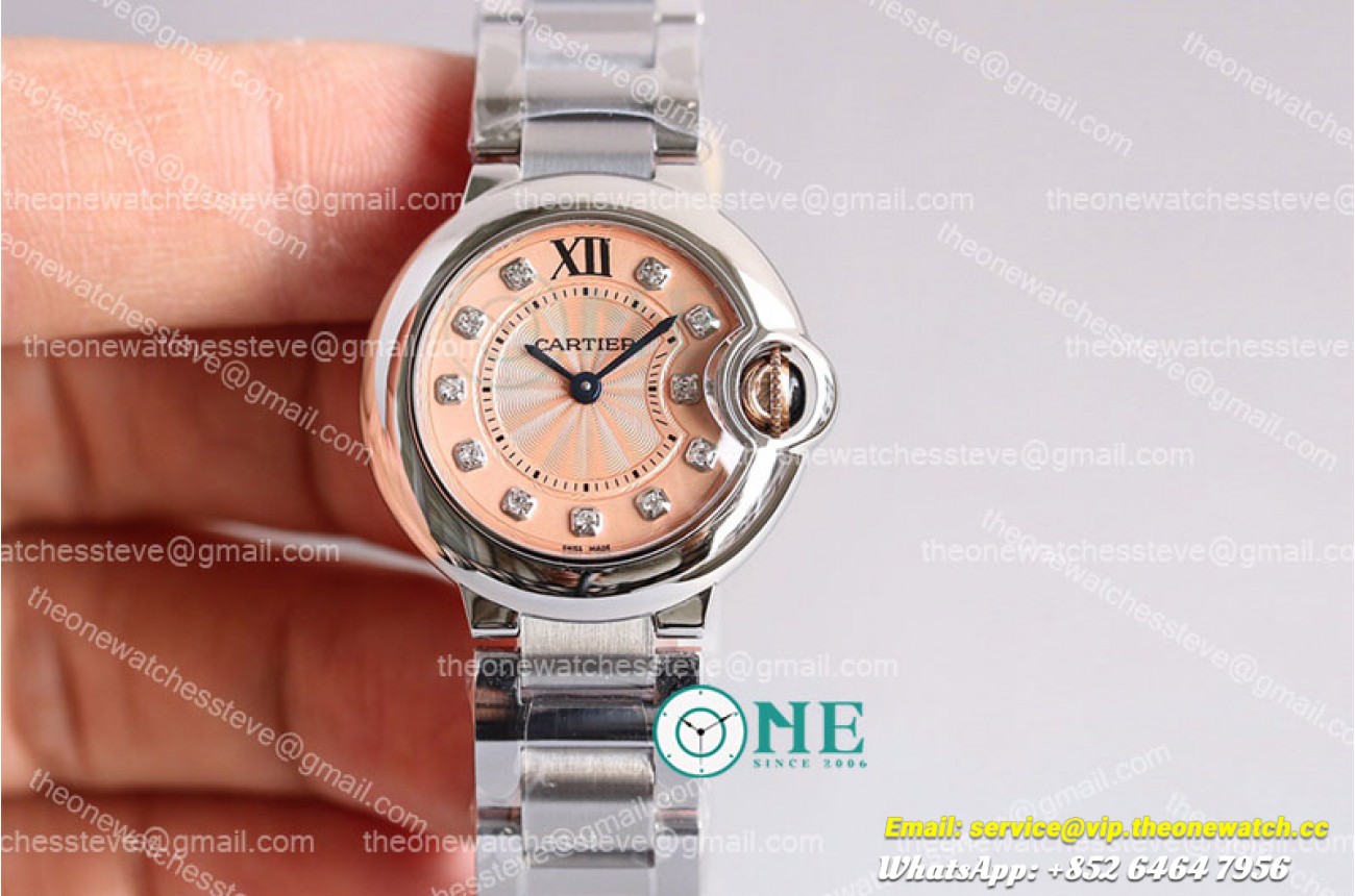 Balon Bleu De Cartier 3KF WE902052 Pink Gold 28mm Ladies Swiss Quartz