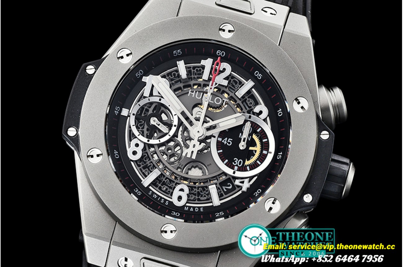 Hublot - Big Bang Unico 45mm TI/TI/RU Black V2 Asia 7750 Mod