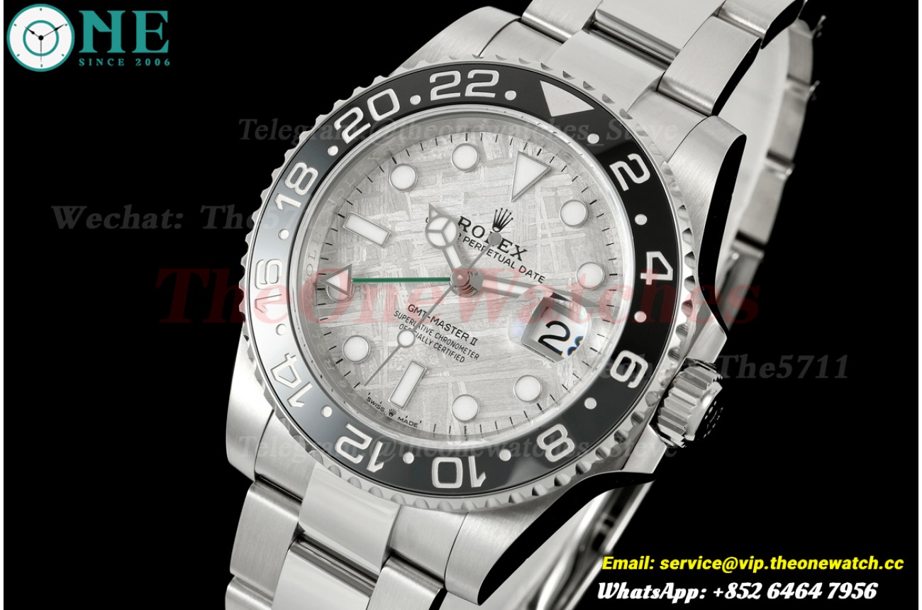 GMT Master II Blaken Grey 40mm Oys SS/SS Meteorite Dial ARF DD3285