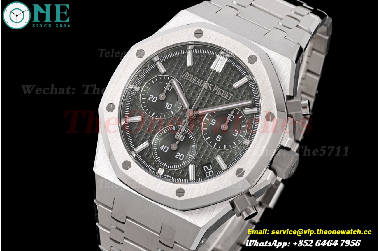 Royal Oak Chrono 26240ST 41mm SS/SS Green Dial ZF V2 SH4401 (Free Sprung)