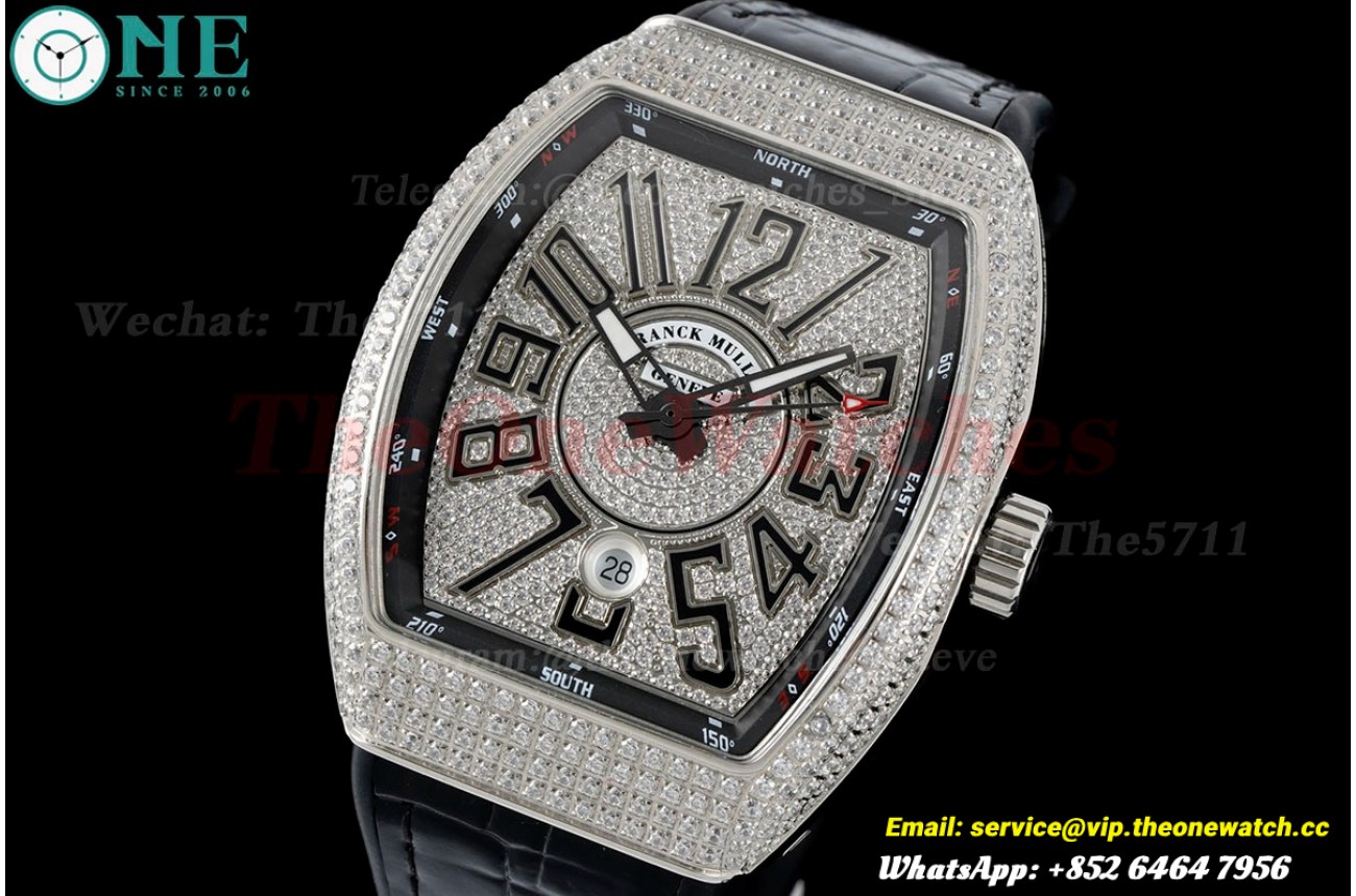Vanguard Mens V45 SS/LE Diamonds Dial ABF A2824