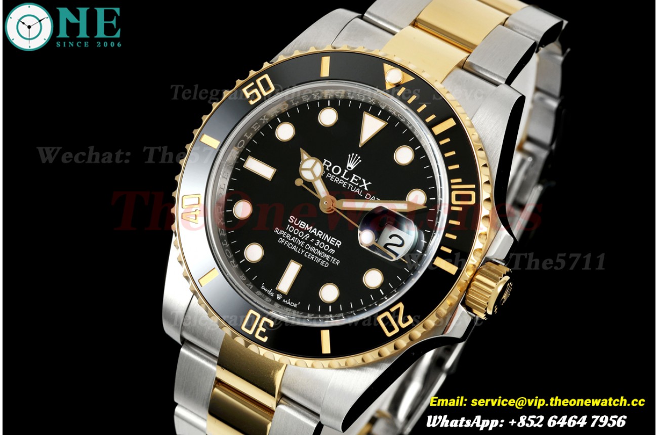 Submariner 126613LN 41mm SS/YG Black Dial WF VR3235 (Gain Weight Approx.176g)