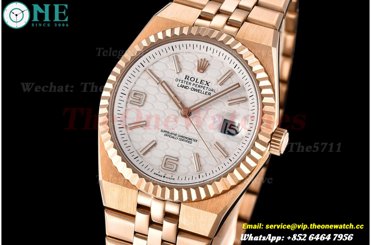 Land Dweller 40mm RG/RG White Dial GDF MY8215