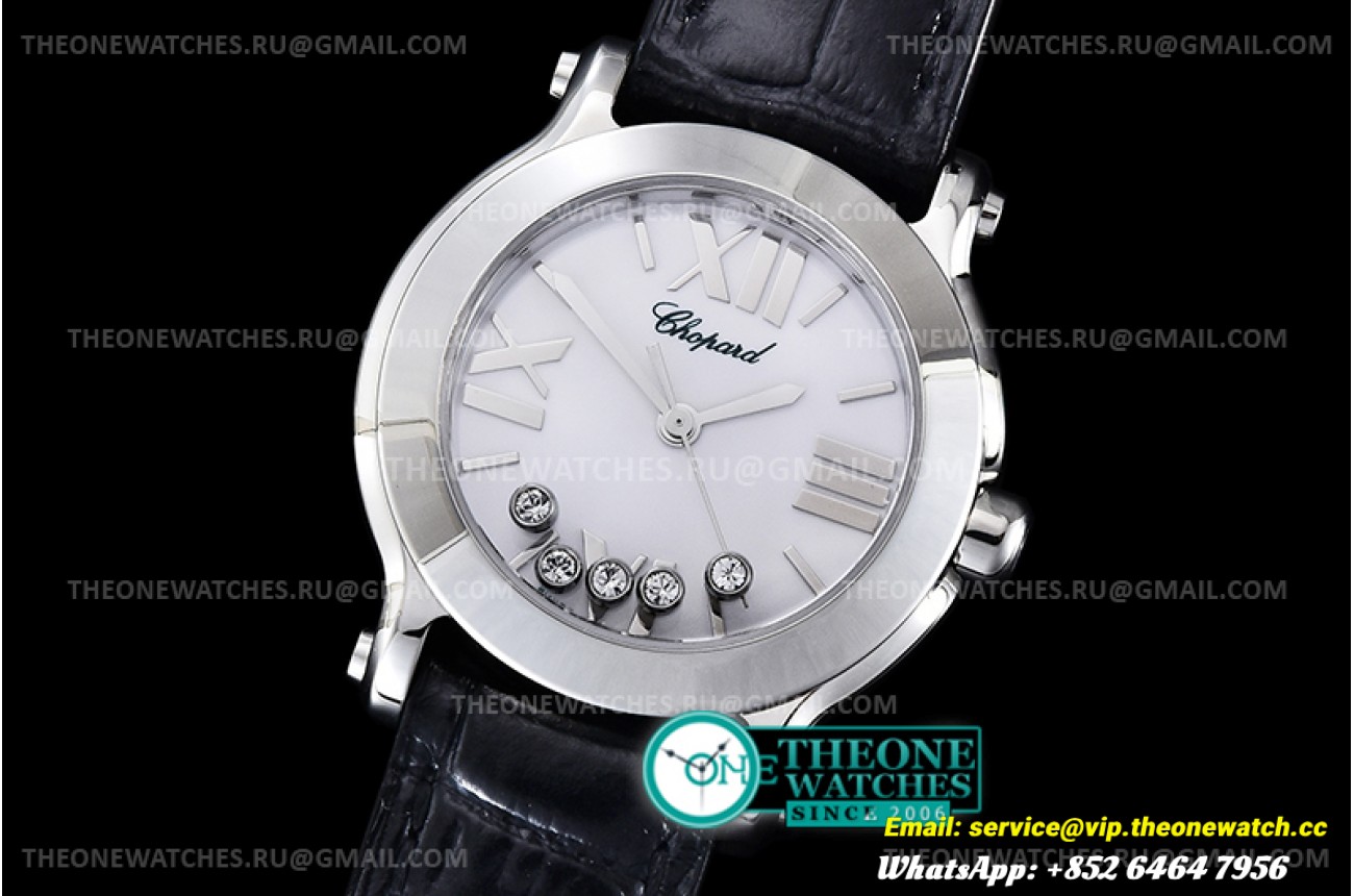 Chopard - Happy Sports Diamonds SS/LE Wht/Rm/Dm Swiss ETA Qtz