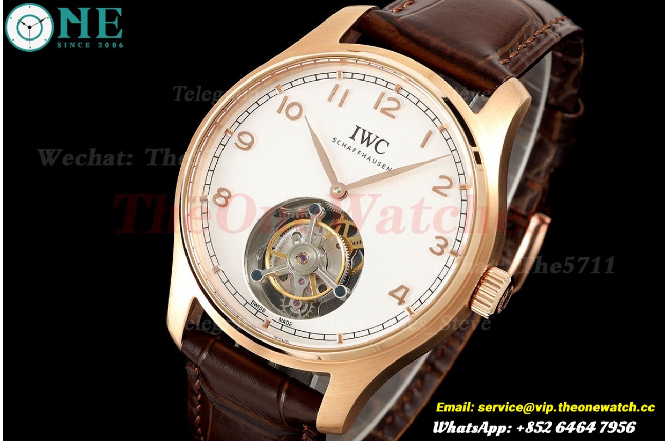 Portugieser IW545 42.4mm RG/LE White Dial RMSF Tourb