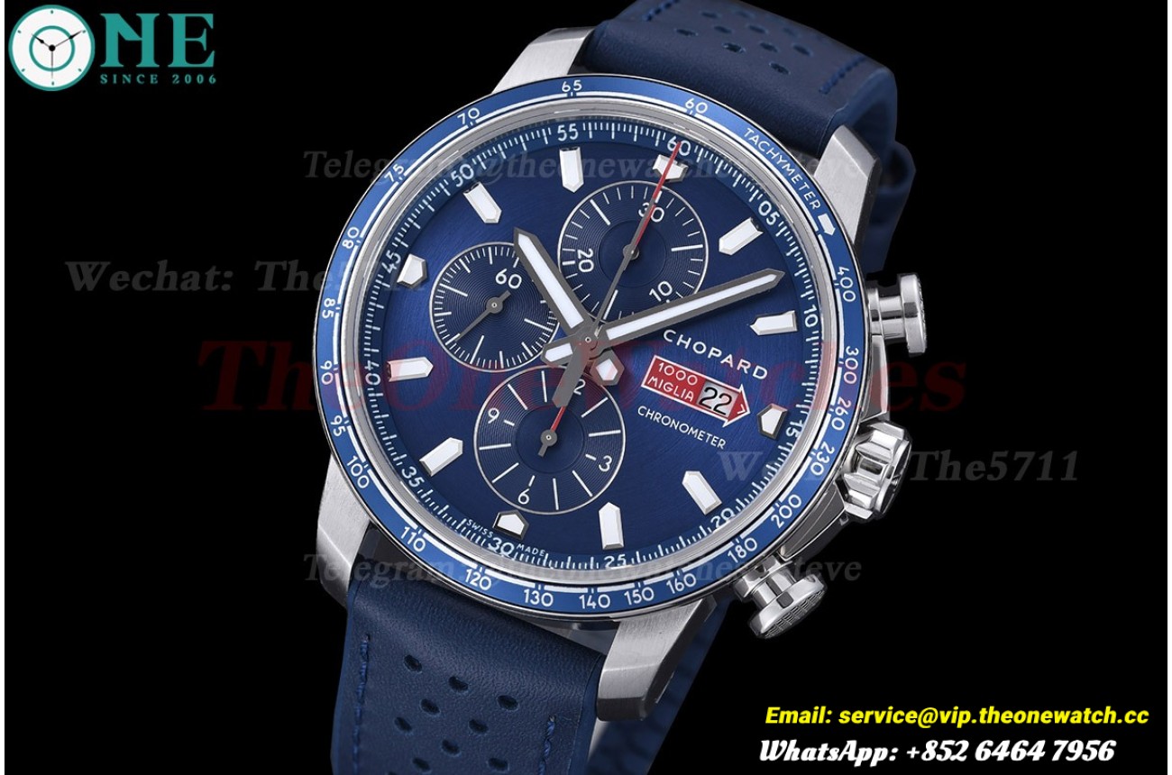 Mille Miglia Race 44mm SS/LE Blue Dial V7F A7750