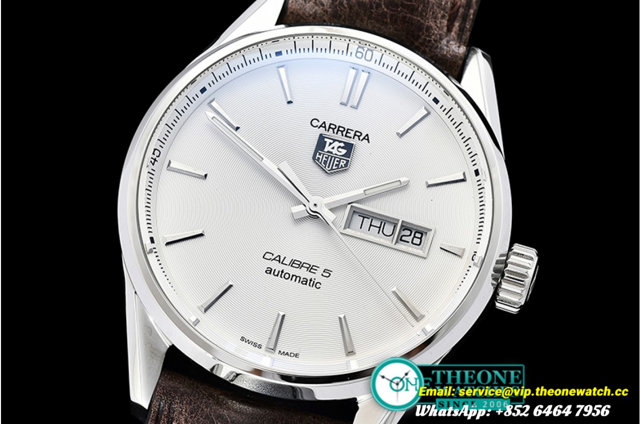Tag Heuer - Carrera Calibre 5 Automatic SS/LE White ANF Asia 2824