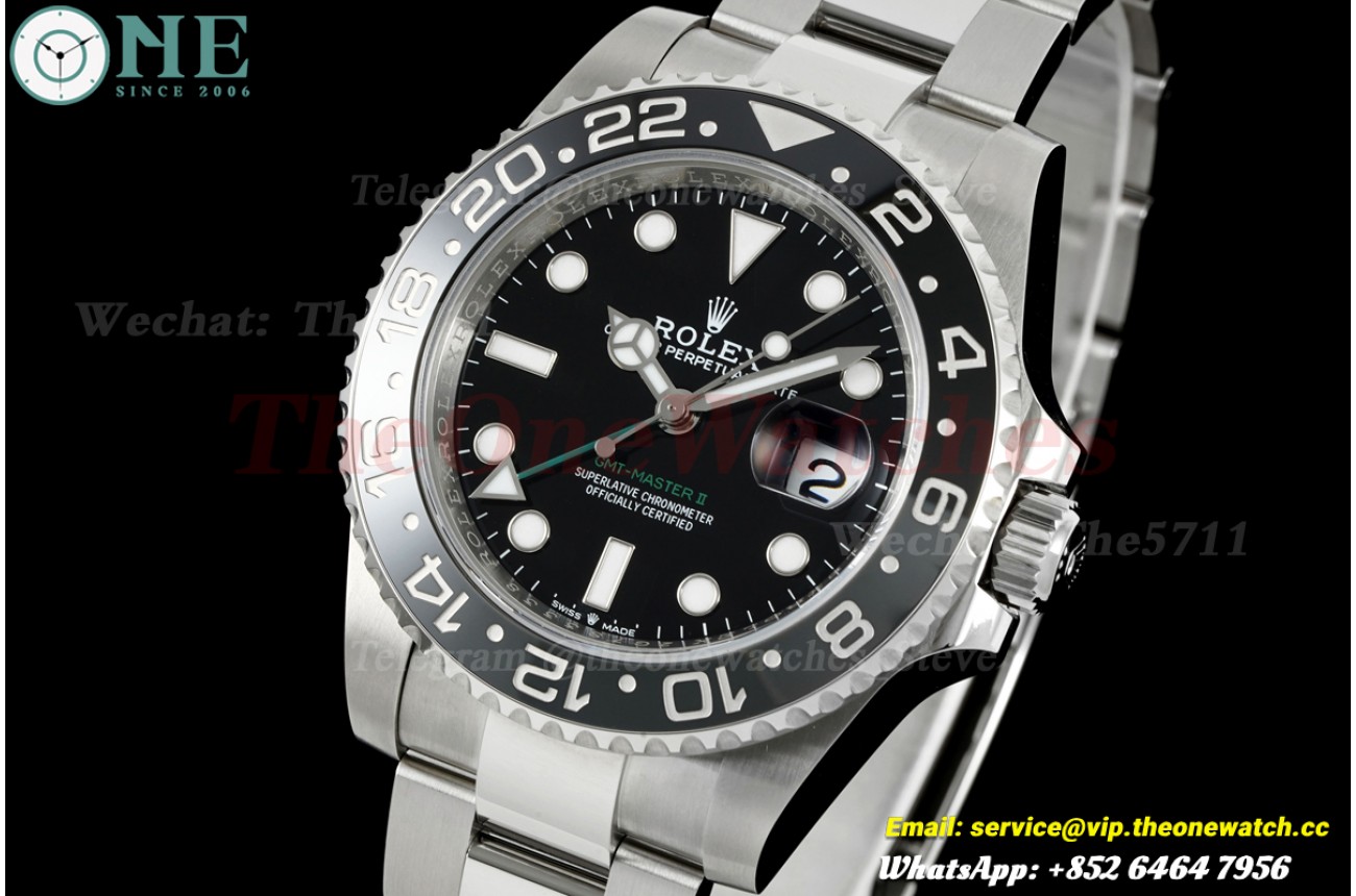 GMT Master II 126710 Bruce Wayne Oys 40mm SS/SS Black Dial RICHF V2 SH3285