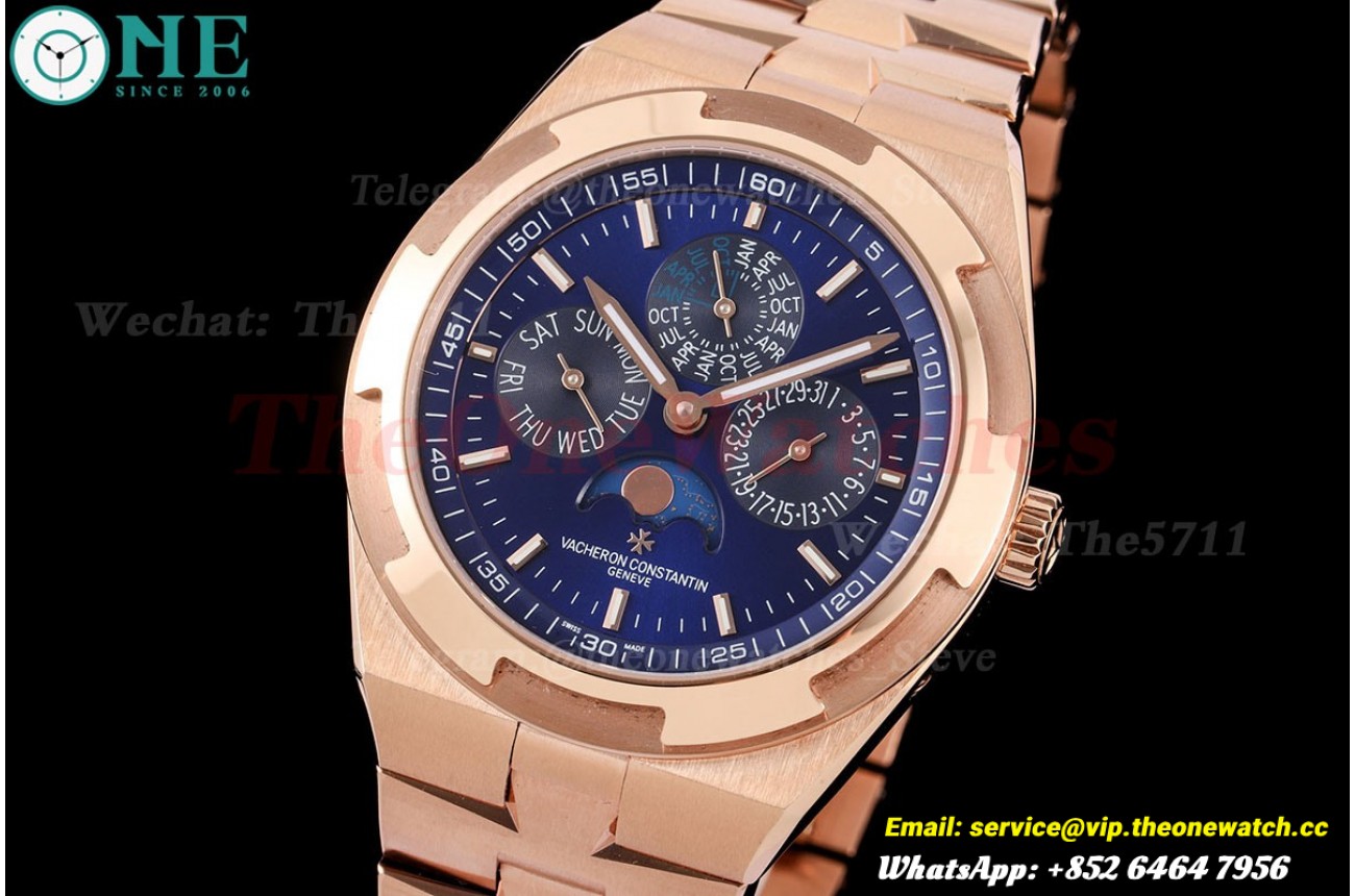 Overseas Perpetual Calendar 4300V RG/RG Blue/Stk 8F A1120