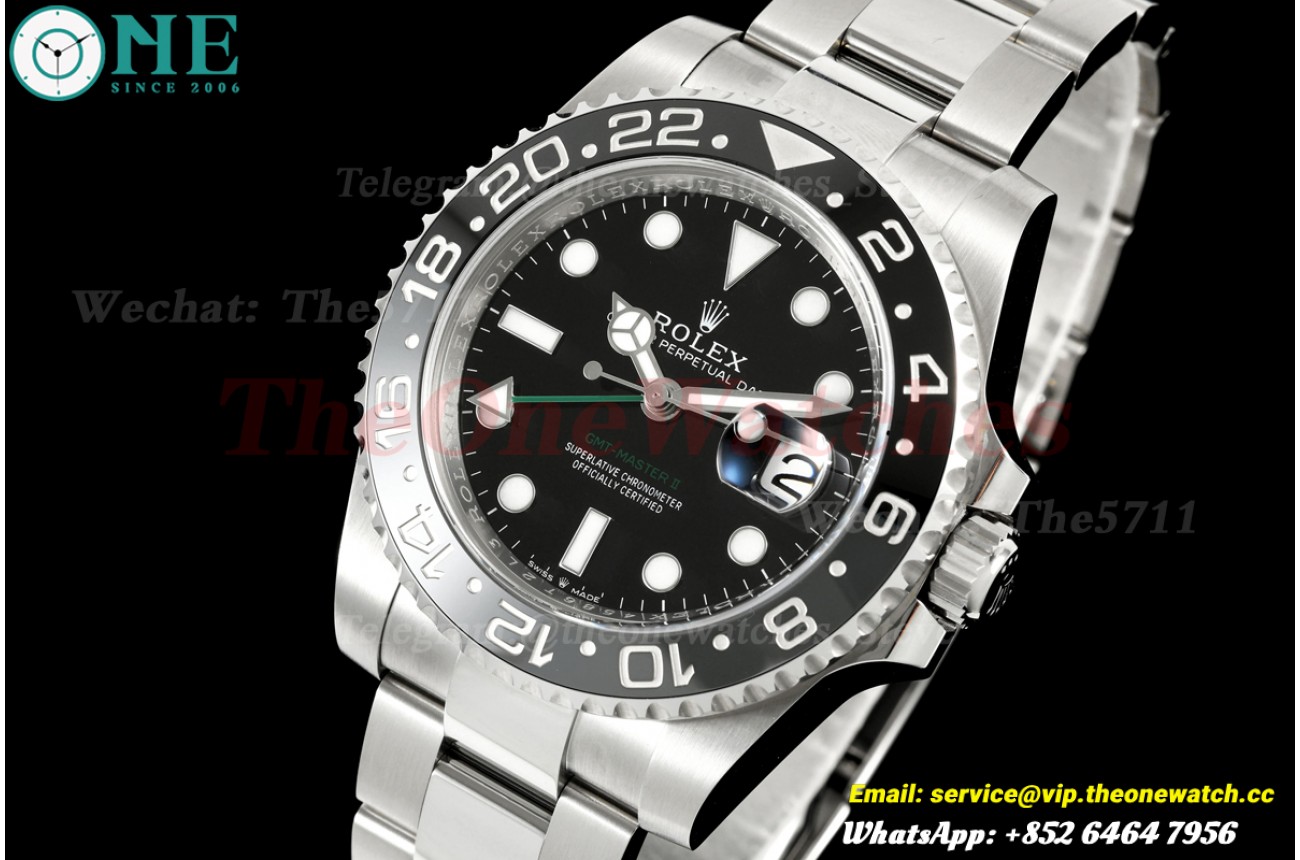 GMT Master II 126710 Bruce Wayne Oys 40mm SS/SS Black Dial SEEKF DD3285
