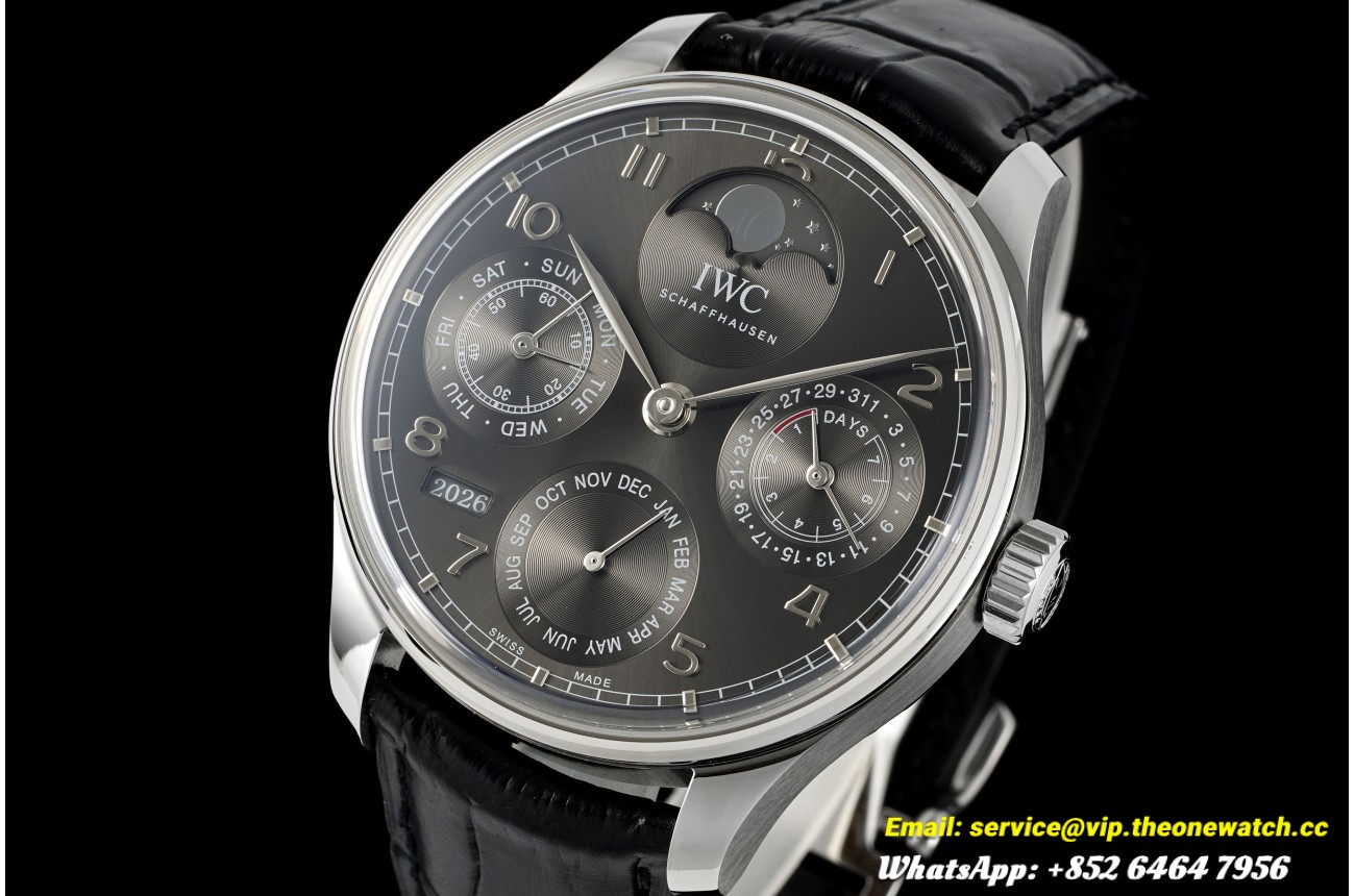 Portugieser Perpetual Calendar 5033 44mm SS/LE Dark Gray/Num APSF A51613