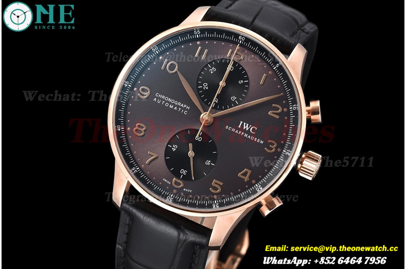 Portuguese Chrono 40mm RG/LE Brown/Num ZF V2 A7750