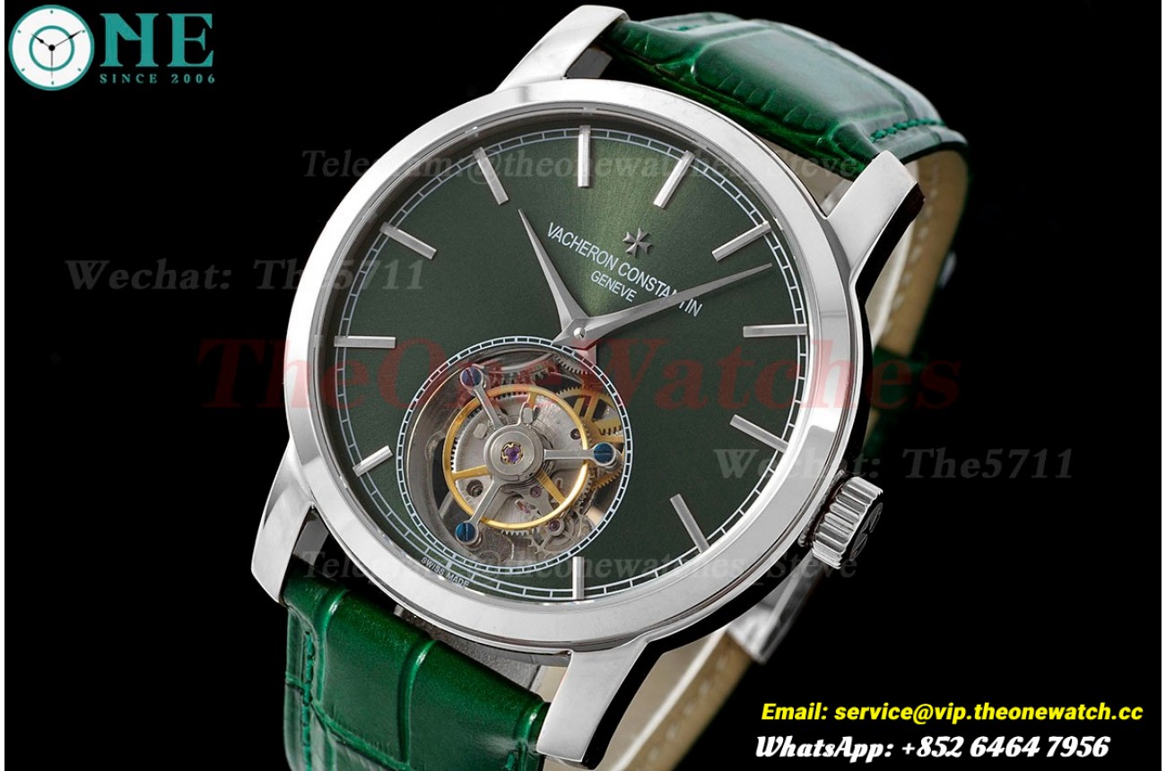 Traditionnelle 41mm SS/LE Green Dial RMSF Tourb