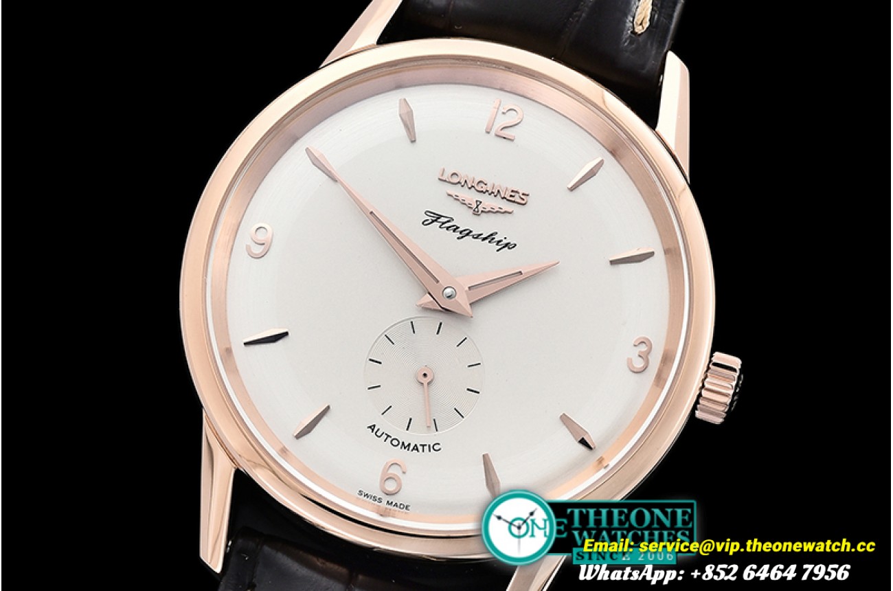 Longines - Longines Flagship Heritage 60th Annv RG/LE Wht WF MY9015