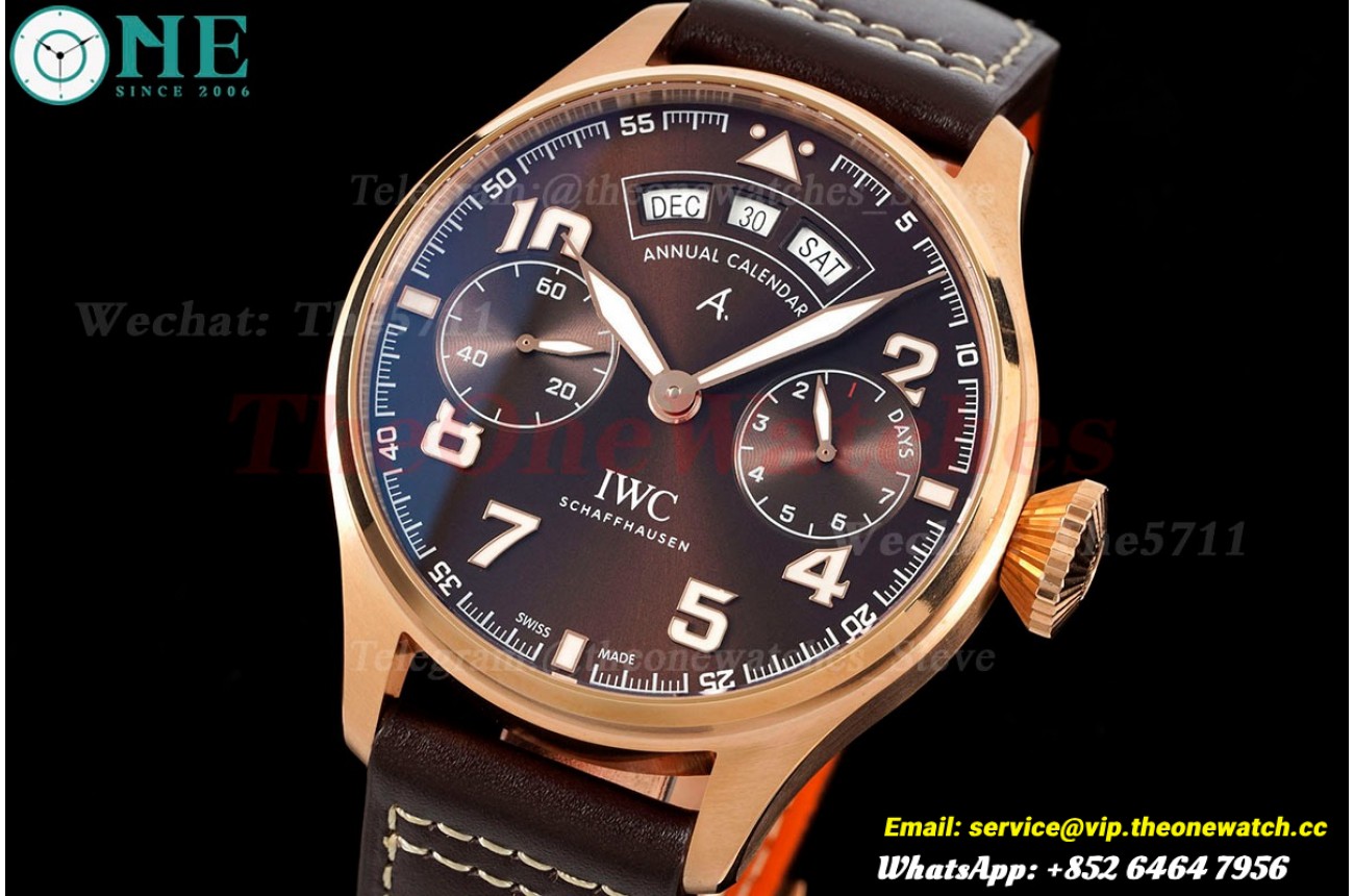Big Pilot Annual Calendar "Antoine de Saint Exupery" IW502706 46mm RG/LE AZF A52850