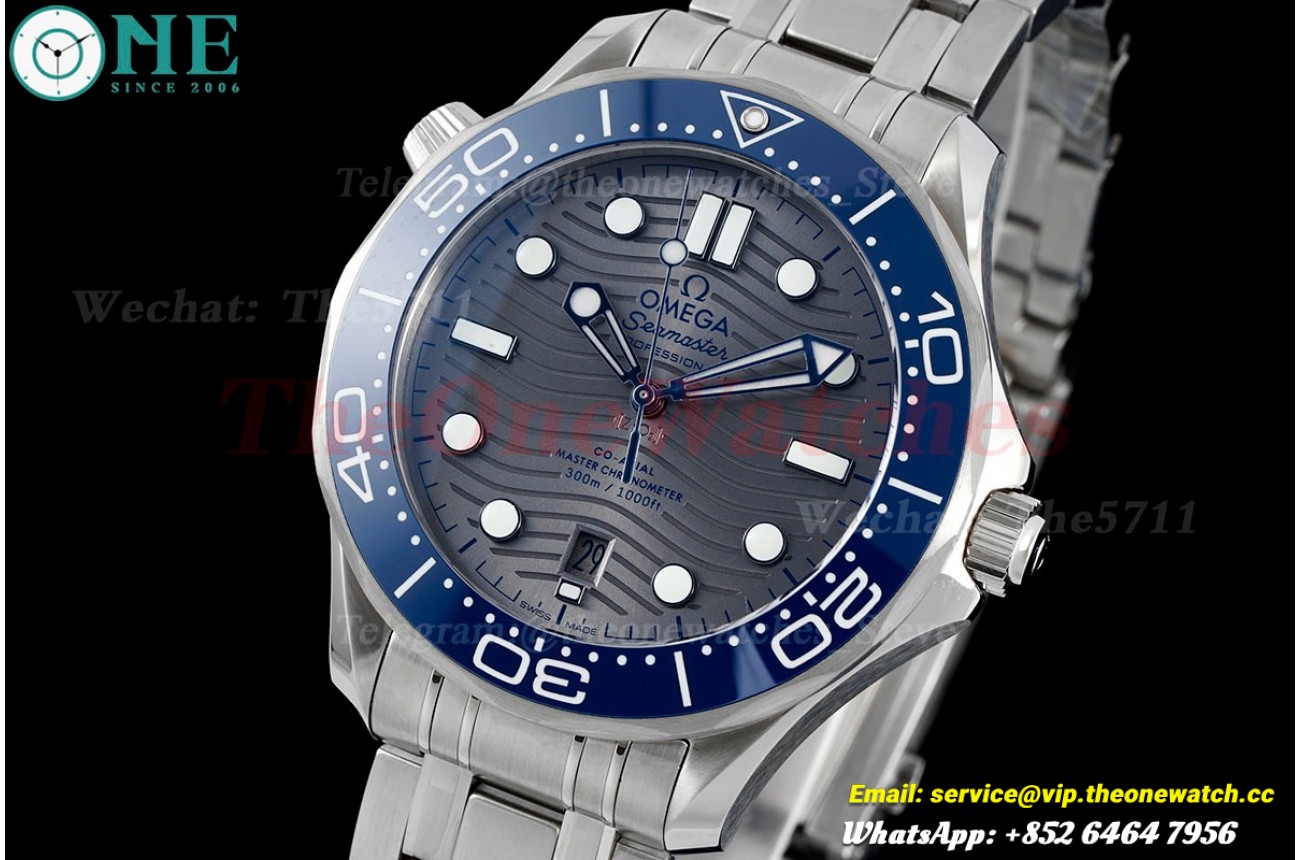 Seamaster 300m 42mm SS/SS Grey/Blue ZF A8800