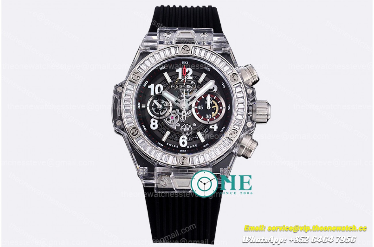Hublot - Big Bang Unico Sapphire 45mm B Gem PL/RU Wht A7750
