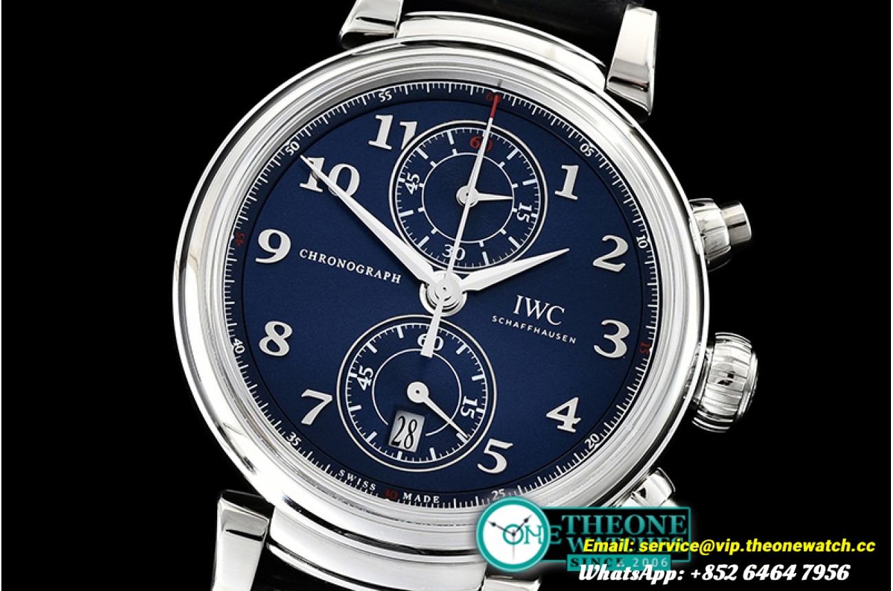 IWC - Da Vinci Chronograph Laureus Ed SS/LE Blue ZF A7750