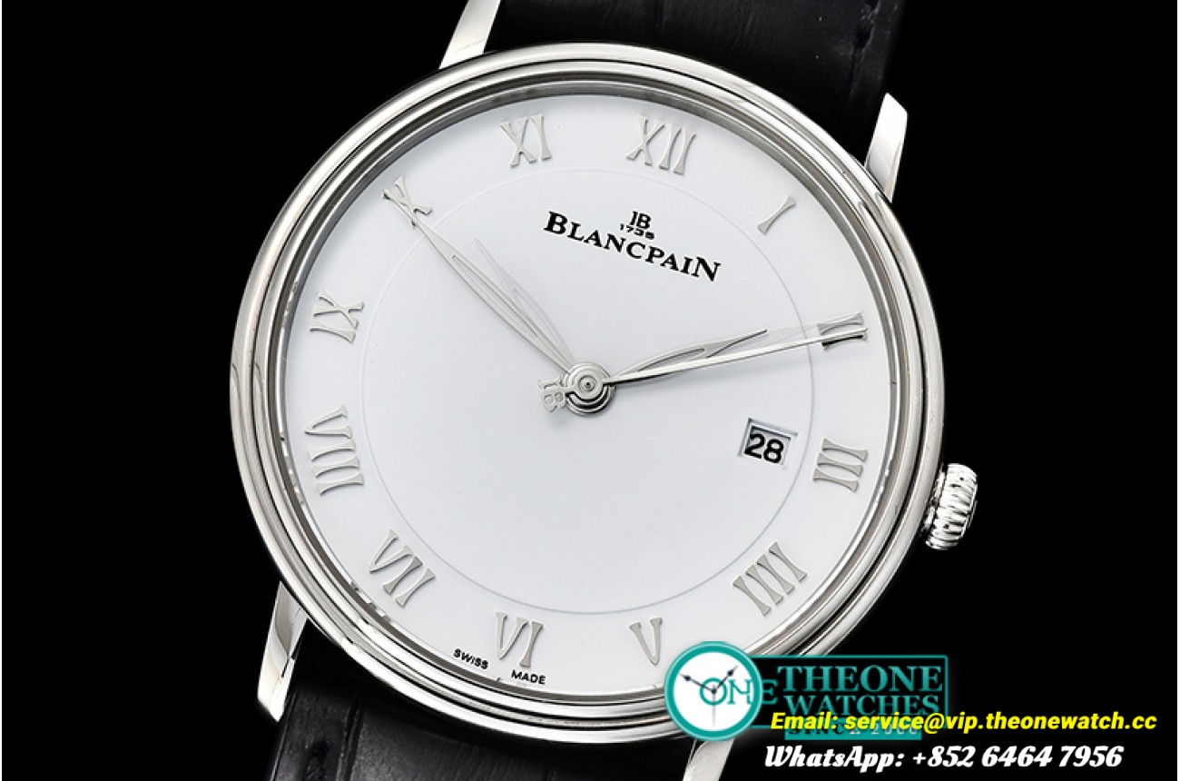 Villeret Ref.6651 SS/LE White/Roman ZF Miyota 9015 Mod