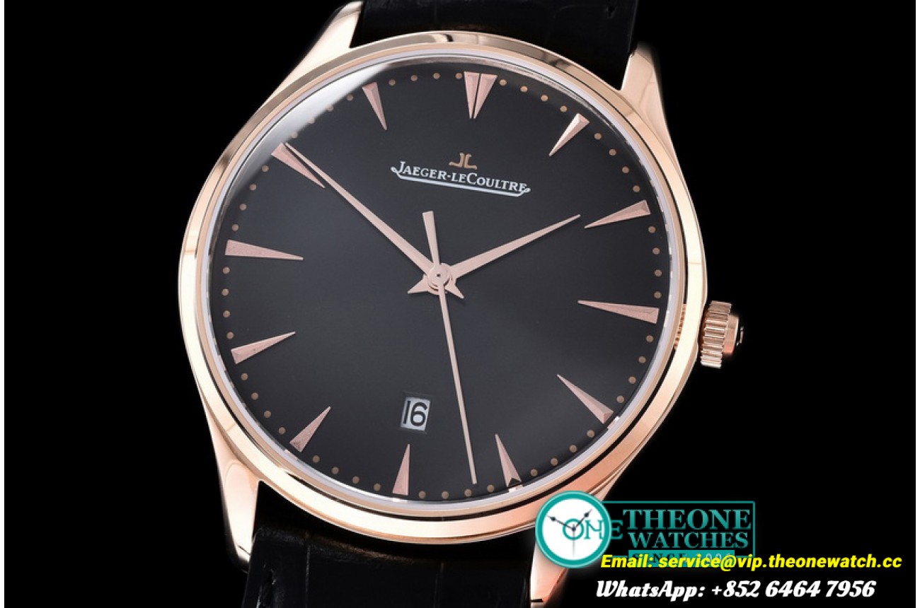 Jaeger LeCoultre - Master Ultra Thin RG/LE Black Jap M-9015