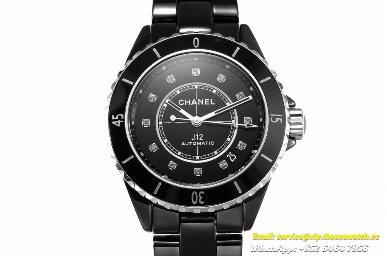 J12 38MM Cer/Cer Black/Dia BVF A12.1