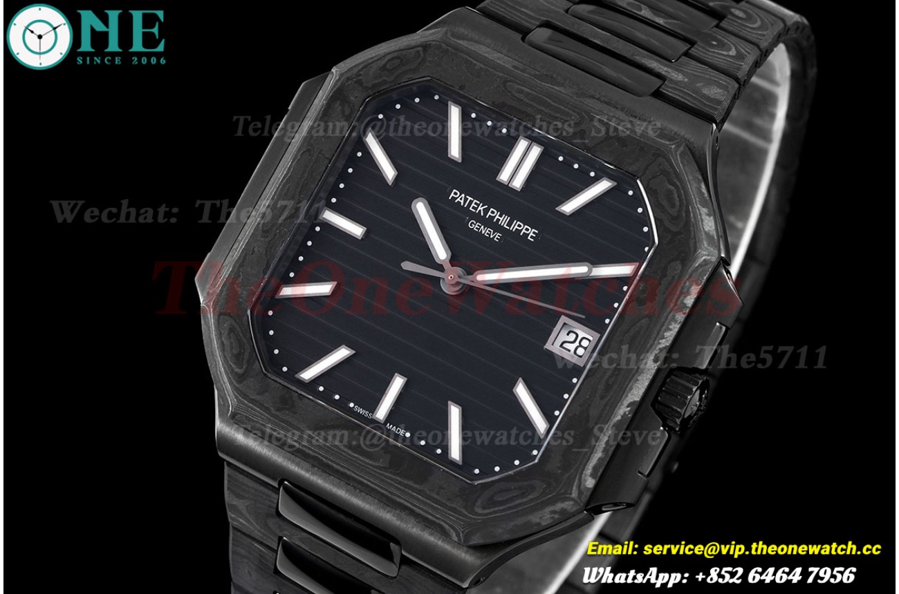 Nautilus 7128 40mm Car/Car Black Textured Dial DIWF 324SC